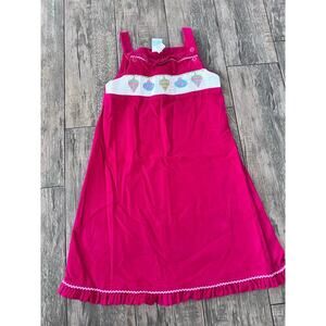 Vive La Fete Girl's Pink Crochet Embroidered Christmas holiday Dress Size 6